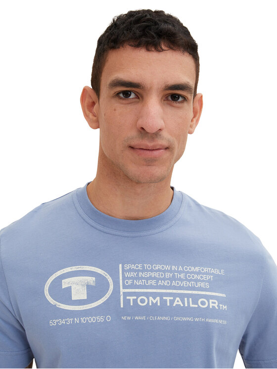 Tom Tailor Tom Tailor Tricou 1035611 Albastru celest Regular Fit