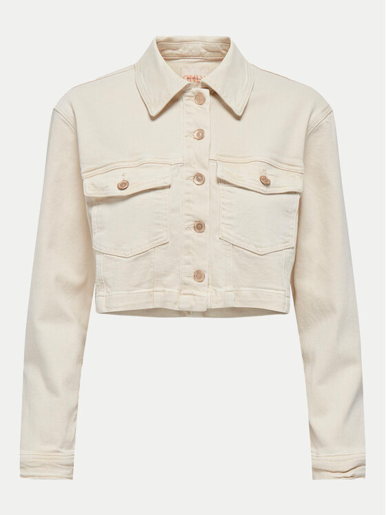 ONLY ONLY Kurtka jeansowa Heather 15311007 Beżowy Regular Fit