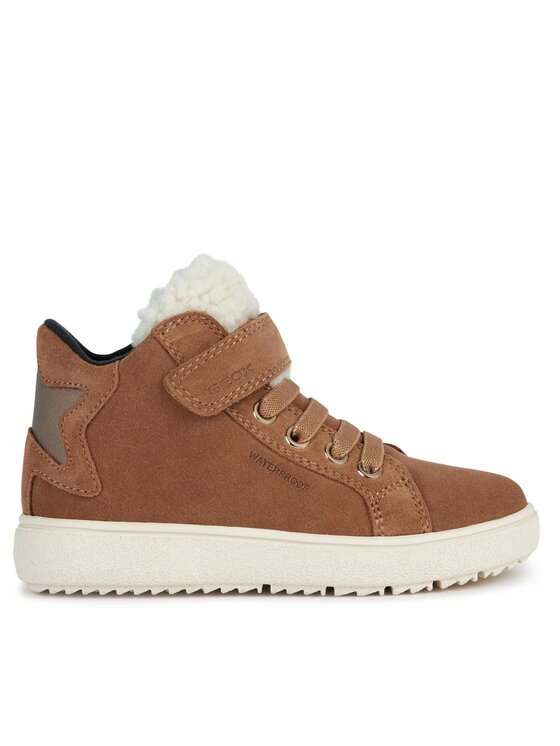 Geox Sneakersy J Theleven Girl Wpf J36HYC 022BH C6627 M Hnedá