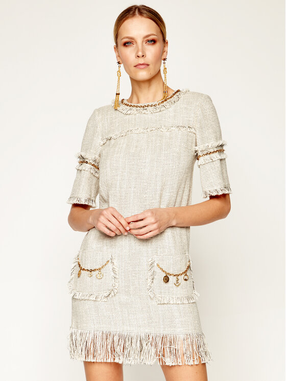 Elisabetta Franchi Elisabetta Franchi Coctailkleid AB-003-03E2-V599 Beige Slim Fit