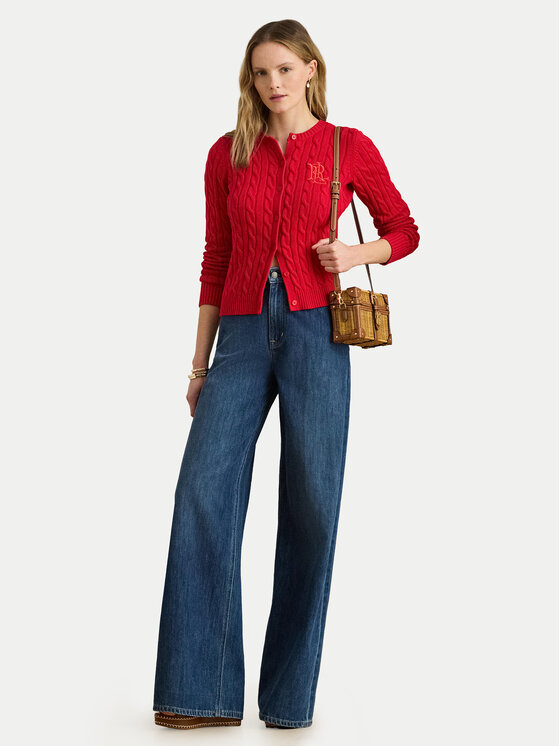 LAUREN RALPH LAUREN LAUREN RALPH LAUREN Kardigan 200932225015 Czerwony Regular Fit