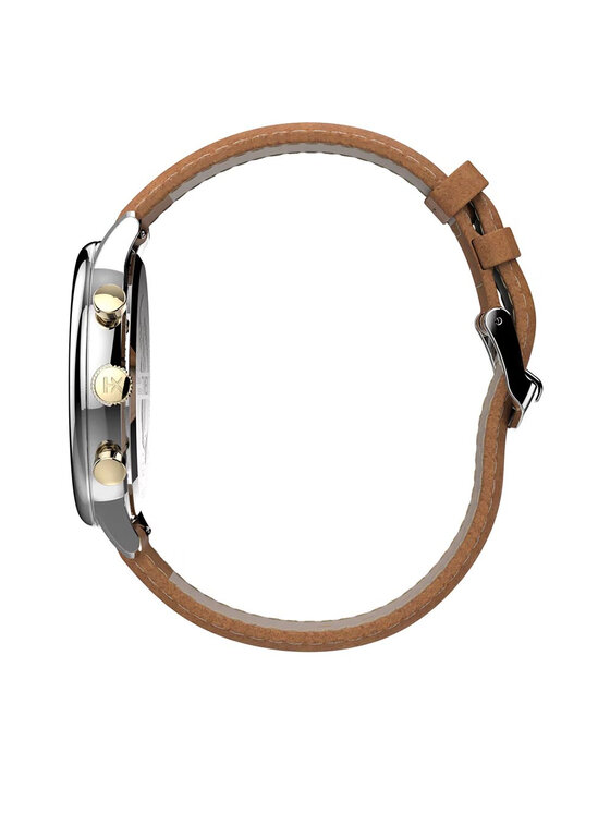 Timex Timex Часовник Chicago Chronograph 45mm TW2U39000 Кафяв