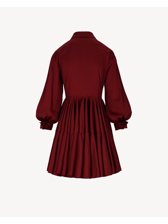 Castellani Castellani Sukienka codzienna Sukienka Celinea Bordowy Regular Fit