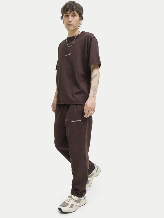 Jack & Jones Jack & Jones Παντελόνι φόρμας Kane Norrebro 12282553 Σκούρο καφέ Relaxed Fit