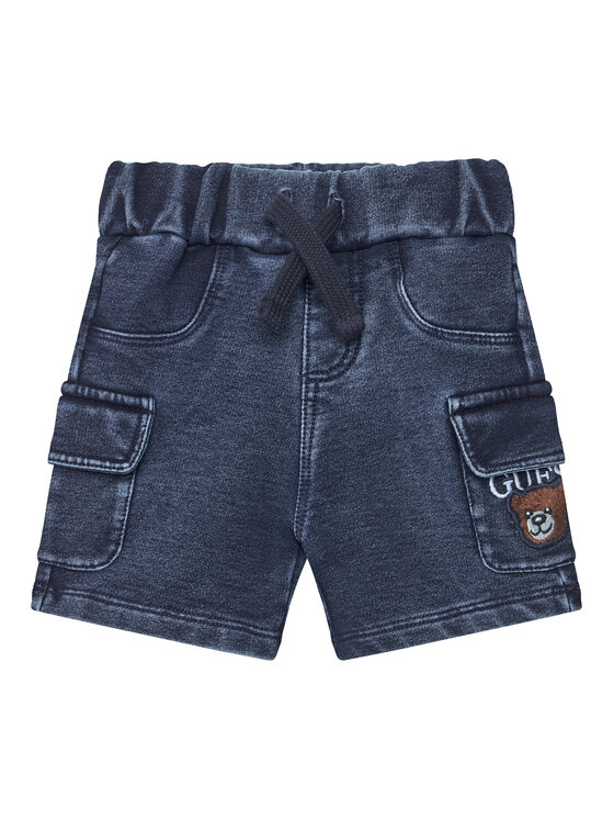 Guess Guess Set tricou și pantaloni scurți din denim I6GG04 K8HM4 Colorat Regular Fit