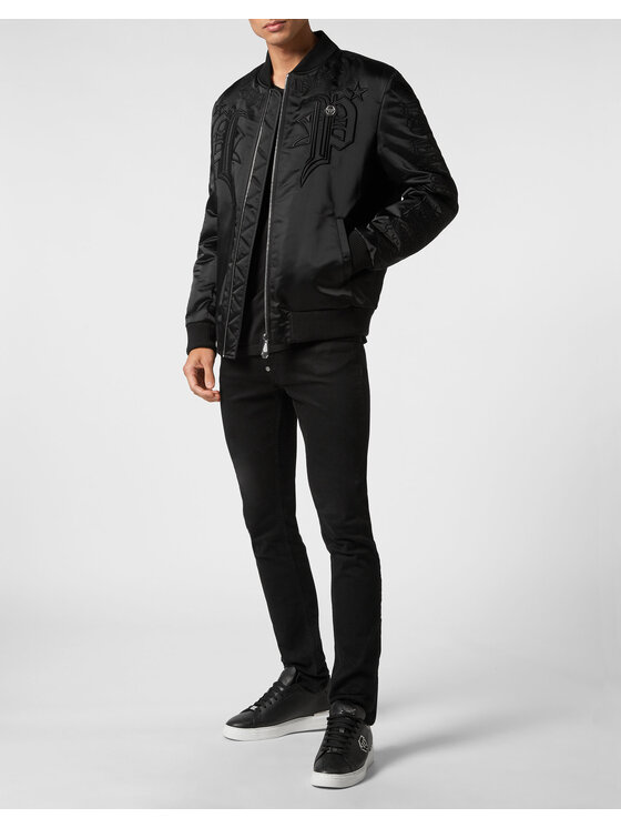 PHILIPP PLEIN PHILIPP PLEIN Bunda bomber 1631 Černá Regular Fit