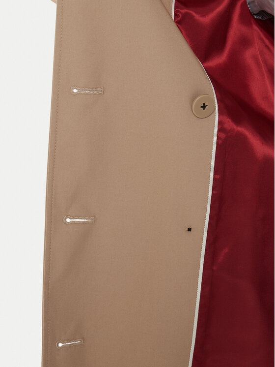 Tommy Hilfiger Tommy Hilfiger Trenčas WW0WW42133 Smėlio Slim Fit