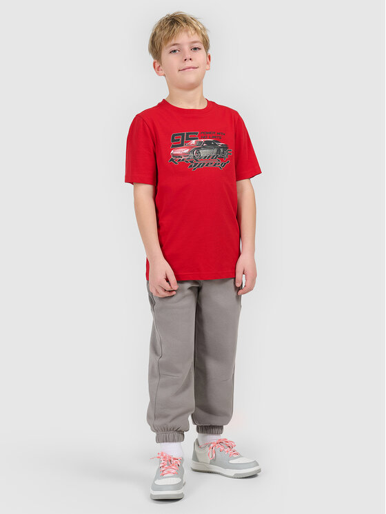 4F 4F T-Shirt ESPORTS RACING Czerwony Regular Fit