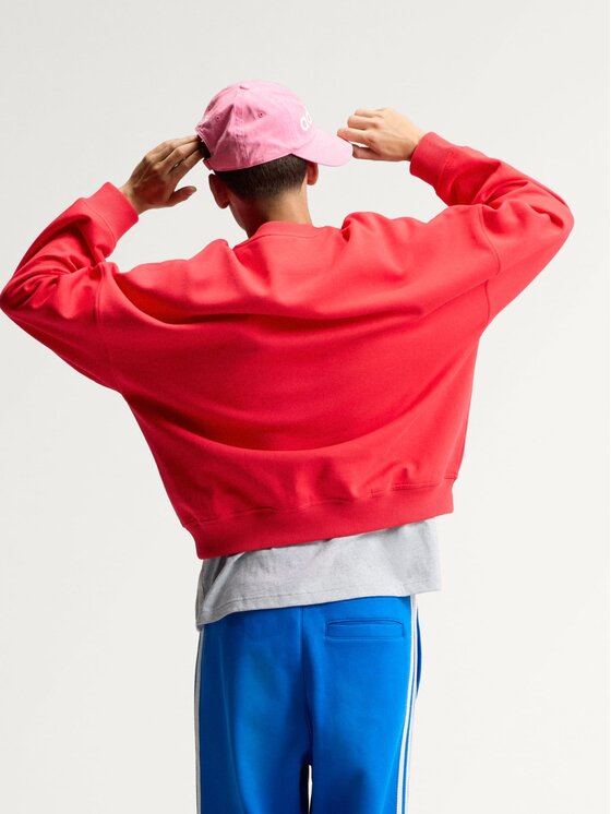 adidas adidas Bluza 172441 Czerwony Oversize