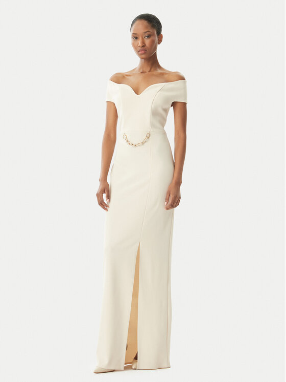 Rinascimento Rinascimento Abito da sera CFC0123610003 Beige Regular Fit