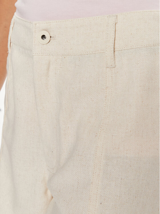 Pepe Jeans Pepe Jeans Auduma šorti Tilly PL801093 Écru Regular Fit