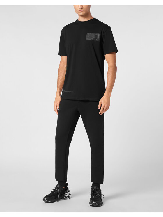 Plein Sport Plein Sport T-Shirt 14263 Czarny Regular Fit