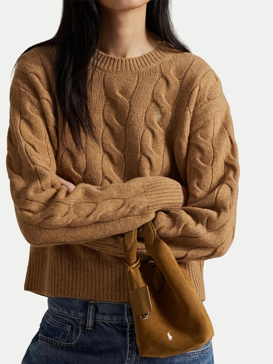 Polo Ralph Lauren Polo Ralph Lauren Пуловер 211A91216005 Бежов Straight Fit
