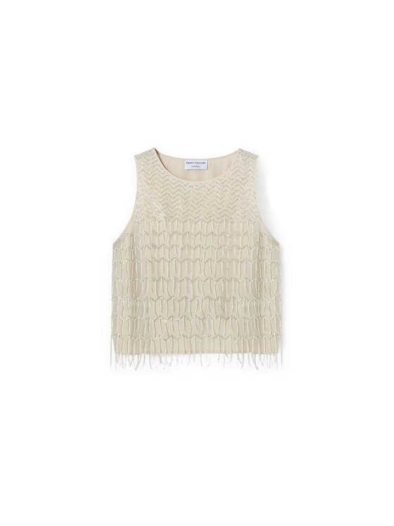 Motivi Motivi Blusa 2666Q001811N005 Écru Regular Fit