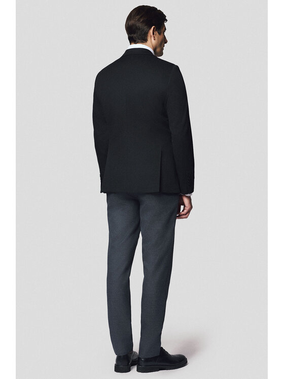 Lancerto Lancerto Marynarka Carbonia MA131125000002 Czarny Slim Fit
