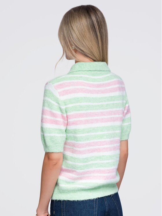 Ombre Ombre Svetr OW-SW-E0031 Zelená Relaxed Fit