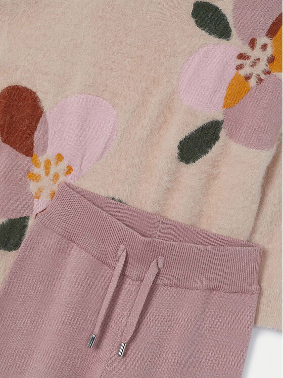 Mayoral Mayoral Set Pullover und Stoffhose 4553 Rosa Regular Fit