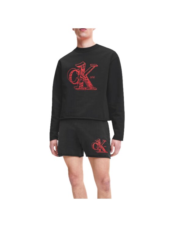 Calvin Klein Calvin Klein Mikina REGULAR Černá Regular Fit
