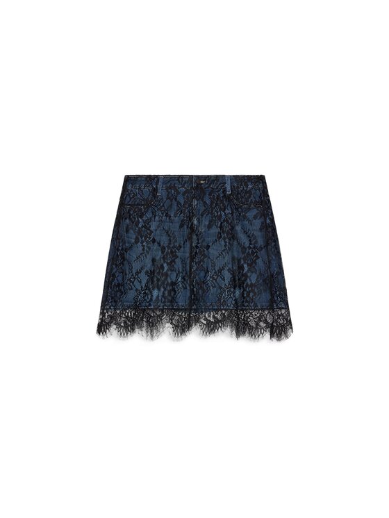 Fiorella Rubino Fiorella Rubino Minigonna 1406T000392N034 Blu A-Line Fit