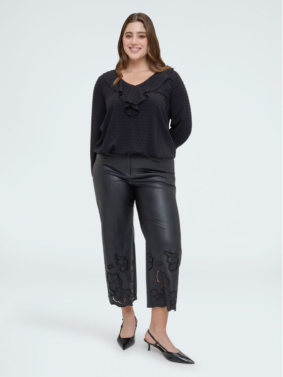 Fiorella Rubino Fiorella Rubino Bluzka 2049T002432N033 Czarny A-Line Fit