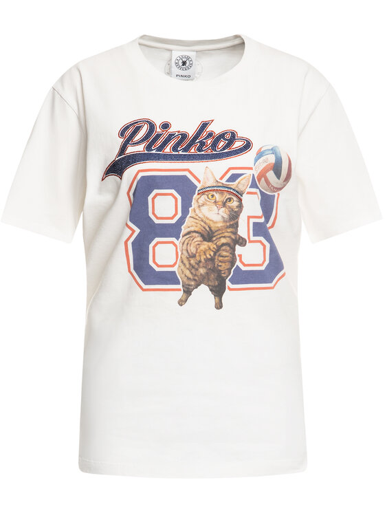 PINKO Pinko T-shirt LUCIA HEFFERNAN Marquise PE 20 PHEFF 1N12L1 Y68E Bianco Regular Fit