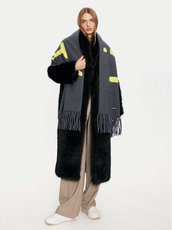 PINKO PINKO Шарф Ojos Azules Sciarpa AI 24-25 BLK01 104313 A26I Сірий