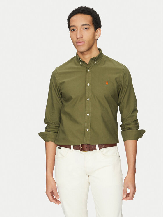 Polo Ralph Lauren Košeľa 710960643001 Kaki Slim Fit