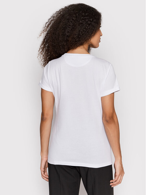 HUGO Hugo T-shirt Logo Label 50456008 Bijela Regular Fit