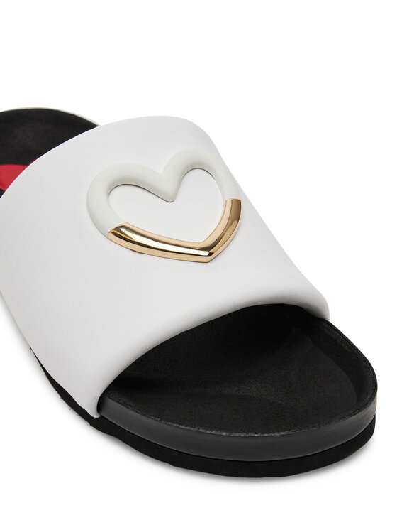 LOVE MOSCHINO LOVE MOSCHINO Klapki JA28283G1MIE0100 Biały