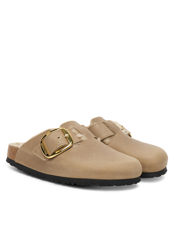 Birkenstock Birkenstock Natikače Boston Big Buckle Shearling 1030444 Smeđa