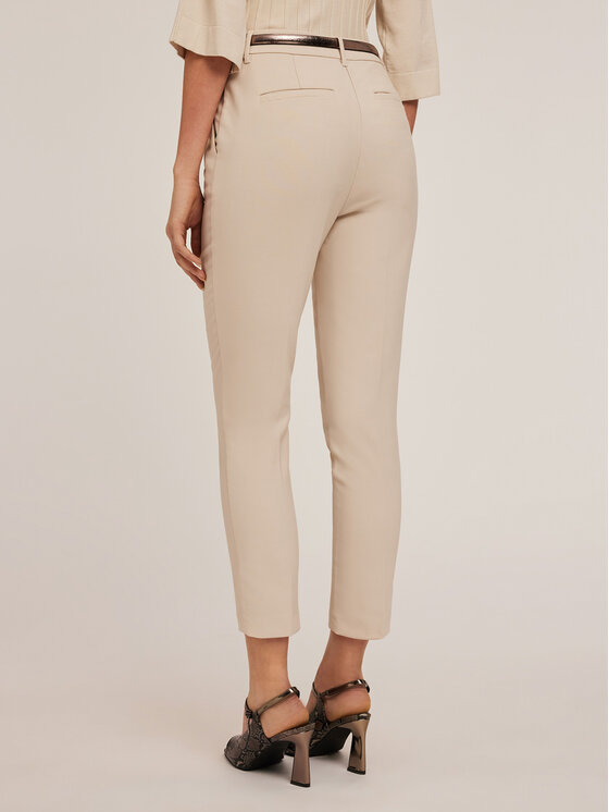 Motivi Motivi Pantaloni di tessuto P203Q003759N002 Bianco Regular Fit