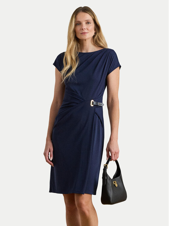 LAUREN RALPH LAUREN LAUREN RALPH LAUREN Koktejlové šaty 200P03763001 Tmavomodrá Slim Fit