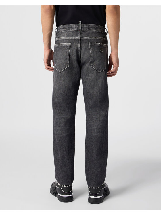 PHILIPP PLEIN PHILIPP PLEIN Džínsy 31229 Čierna Straight Leg