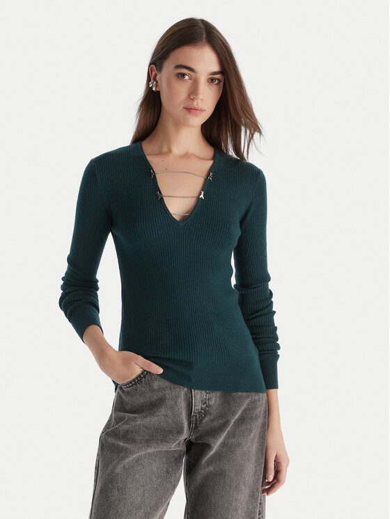 Patrizia Pepe Patrizia Pepe Sweater 2K0331/K7S0-G619 Zöld Regular Fit