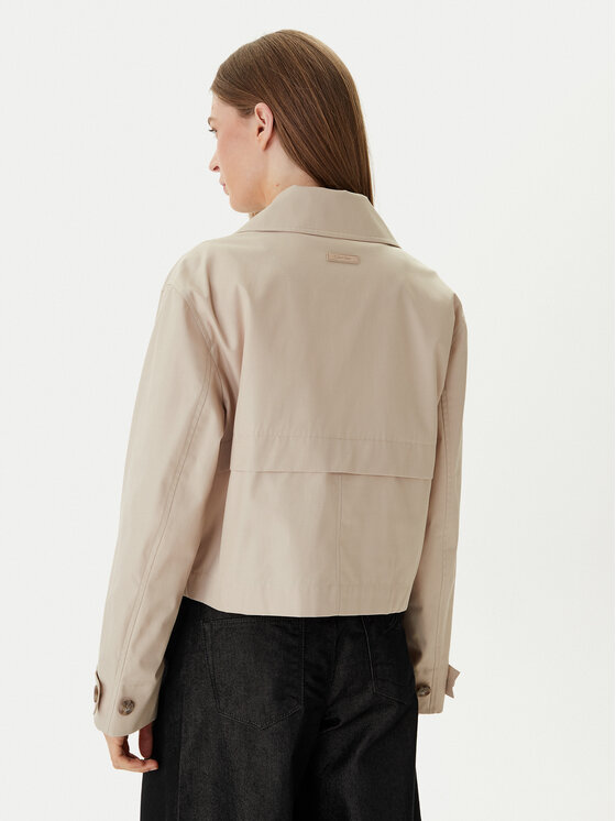 Calvin Klein Calvin Klein Trench LV044B541G Bej Regular Fit