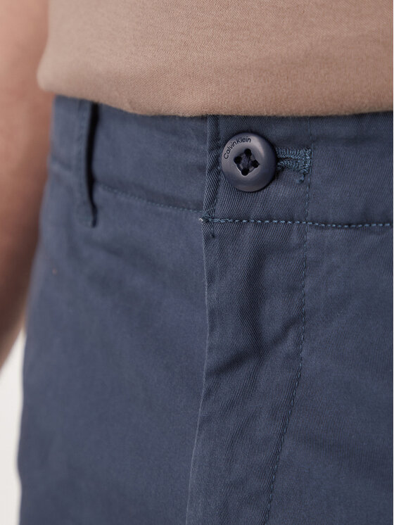 Calvin Klein Jeans Calvin Klein Jeans Kalhoty z materiálu LV04RF618G Tmavomodrá Slim Fit