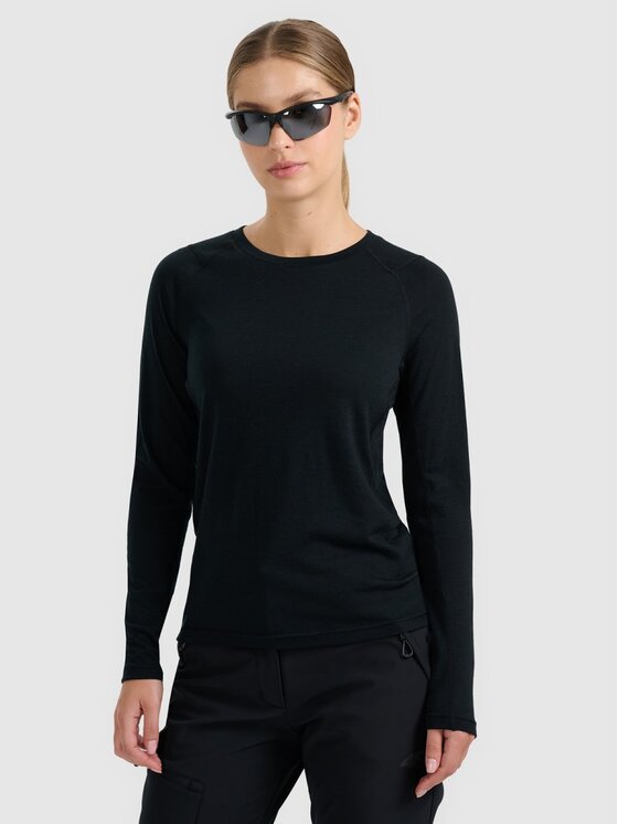 4F 4F Intimo termico pezzo sopra 4FWAW25TFLOF433-20S Nero Regular Fit