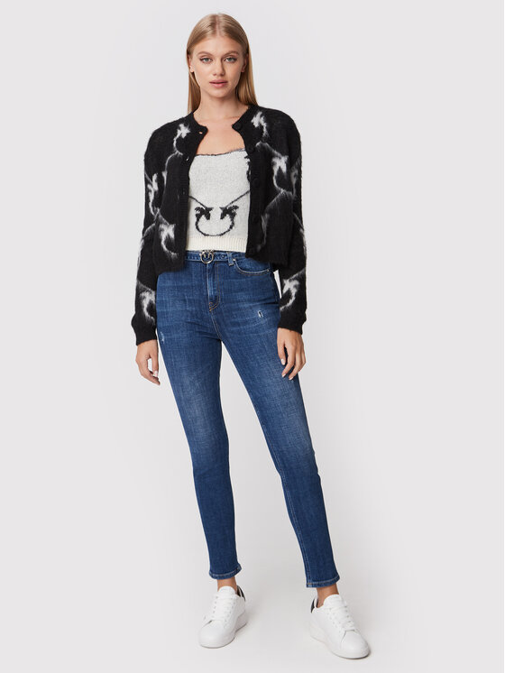 PINKO Pinko Jeans hlače Susan 1J10YV Y78Q Mornarsko modra Skinny Fit