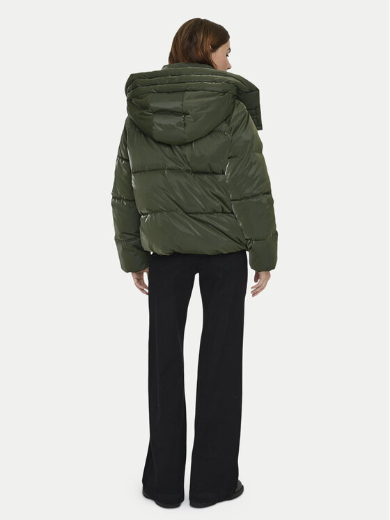 ONLY ONLY Kurtka zimowa Bergen 15351969 Zielony Oversize