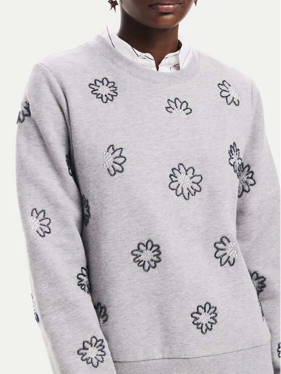 Desigual Desigual Суитшърт Joya 24WWSK32 Сив Regular Fit