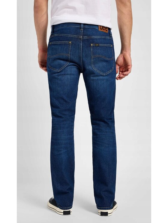 Lee Lee Jeansy X Straight Niebieski Regular Fit