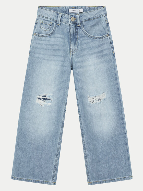 NAME IT NAME IT Jeans hlače Rose 13211699 Modra Wide Leg