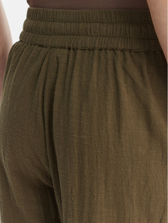 ONLY ONLY Bavlnené nohavice Tizana 15319090 Zelená Regular Fit
