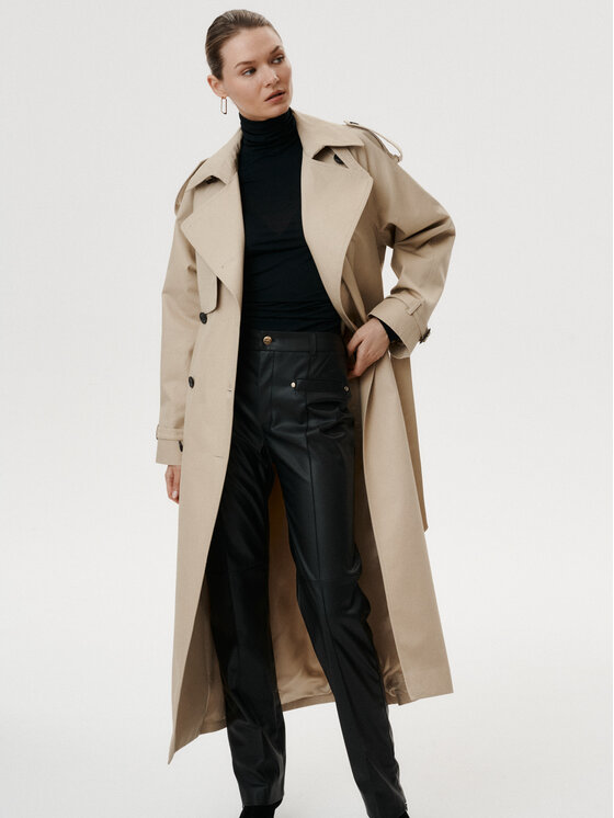 MARI PRETI MARI PRETI Trench Chiara Beige Regular Fit