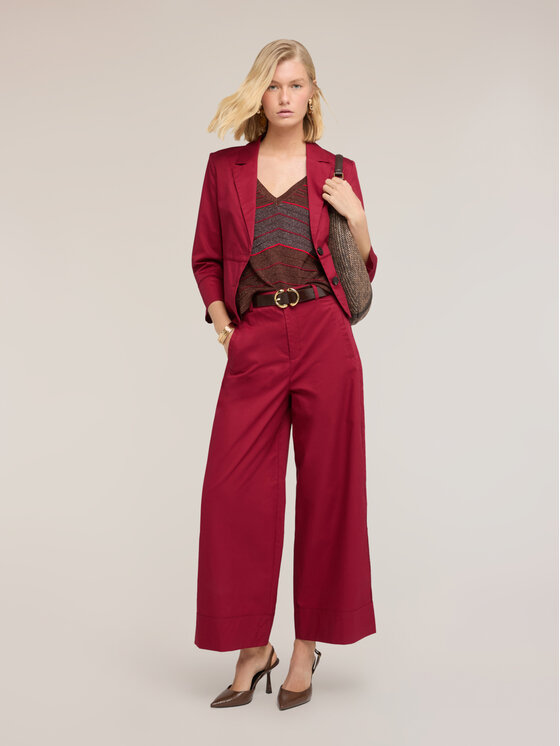 Motivi Motivi Giacca da abito R021Q001152N036 Rosso Cropp Fit