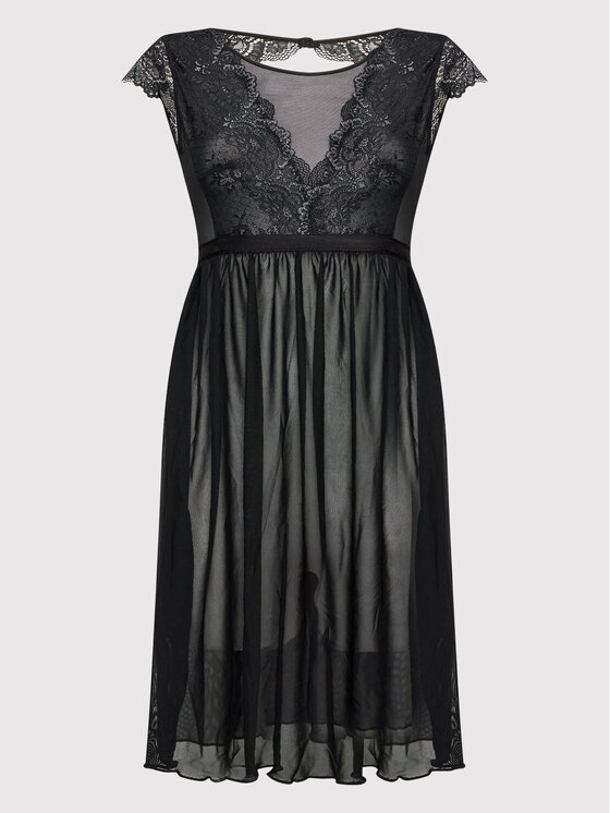 Camicia da notte Patrizia 39346 Nero Regular Fit