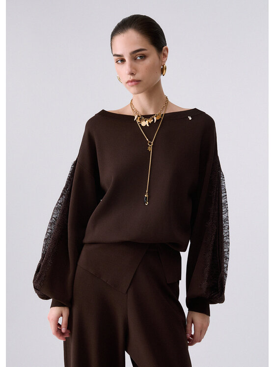 Liu Jo Liu Jo Maglione CF6264MS55NX0807 Marrone Regular Fit