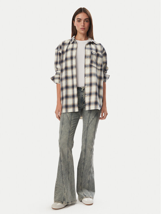 Guess Jeans Guess Jeans Πουκάμισο W5BH40 WGMH1 Μπλε Regular Fit