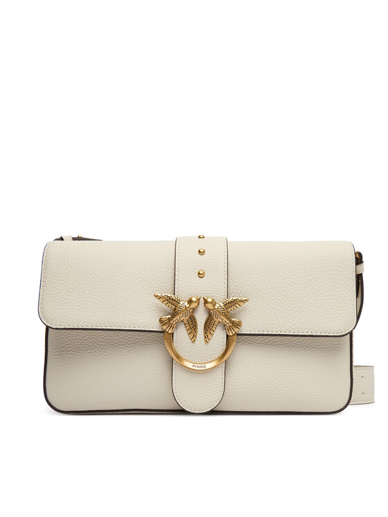 PINKO PINKO Handtasche Love One Classic Slouchy Fl PLTT 104524 A2OX Weiß