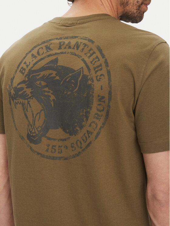 Aeronautica Militare Aeronautica Militare T-shirt 251TS2424J641 Kaki Regular Fit